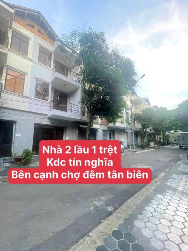 Nhà 2 lầu 1 trệt KDC Tín Nghĩa Sát Bên Chợ Đêm Tân Biên , G.ía rẻ nhất khu vực Tổng Dt Sàn 170m2