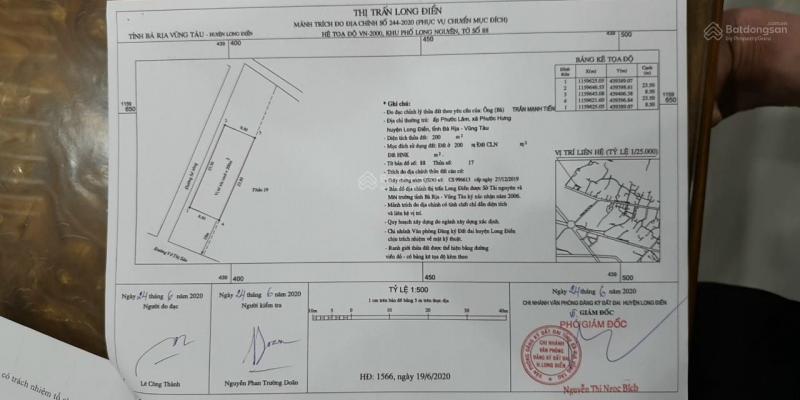 BÁN ĐẤT 3 MẶT TIỀN ĐƯỜNG CÁCH MẠNG THÁNG 8, LONG ĐIỀN, BÀ RỊA