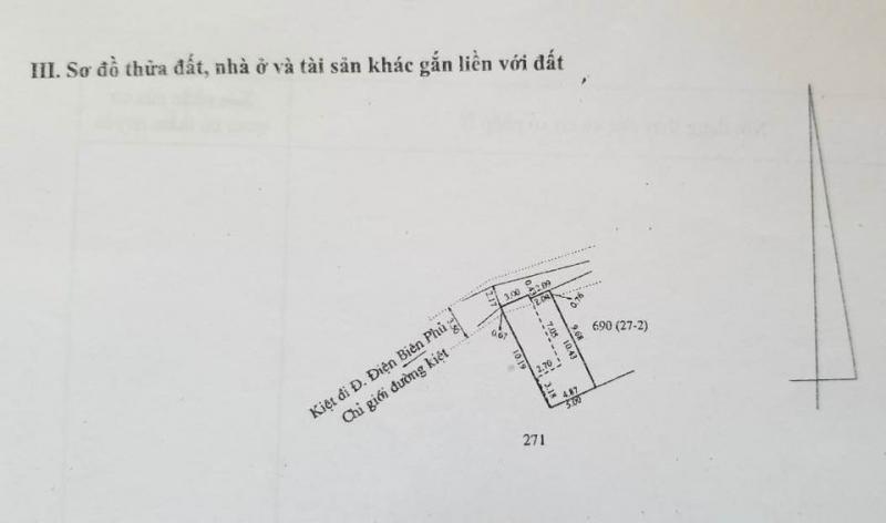 BÁN NHÀ 3 TẦNG NGAY ĐIỆN BIÊN PHỦ 