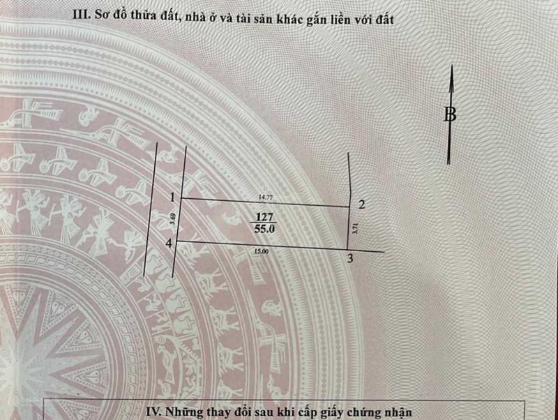 Bán đất Liên Mạc, phân lô ôtô, ngõ thông, 55m2, MT 4m