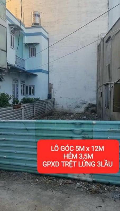  BÁN LÔ GÓC HẺM 3,5M XE HƠI 7 CHỖ TỚI NƠI- SÁT MT PHẠM VĂN ĐỒNG  ** TRẦN BÌNH TRỌNG P1 GÒ VẤP **