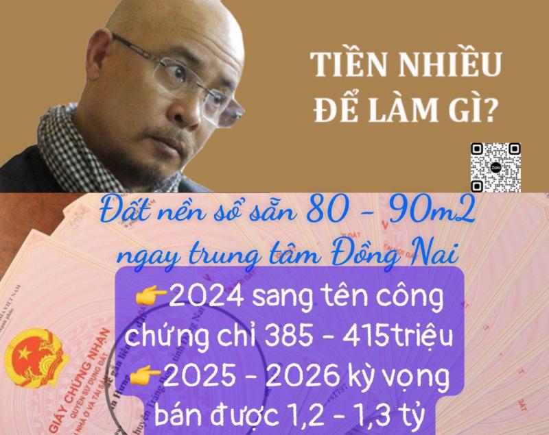 Đất nền trung tâm Đồng Nai sổ sẵn gần sân bay Long Thành