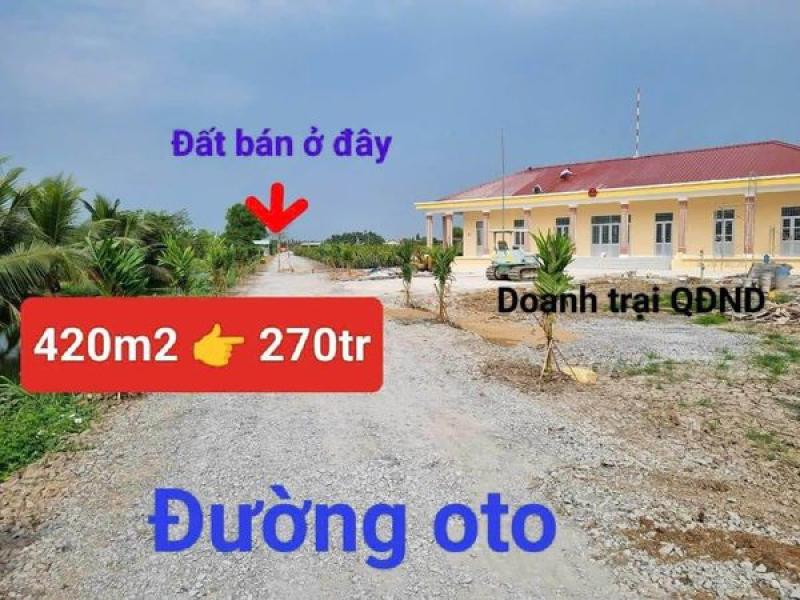 Đất xã Hòa Phú, Châu Thành LA giáp ranh thành phố Tân An 