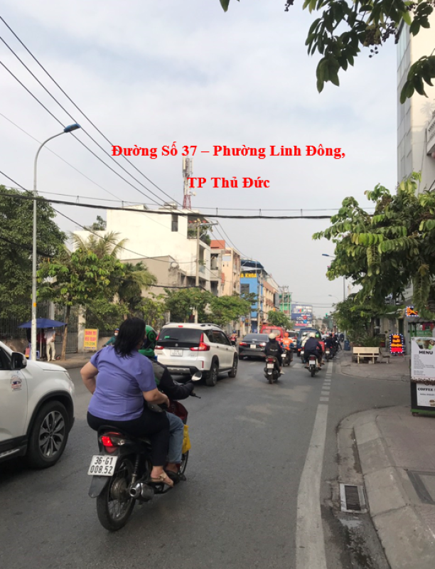 Bán nhà 2 tầng, Mặt tiền đường Số 37 - P. Linh Đông, Dt 160m2, ngang 6m, Giá chỉ  8.3 tỷ