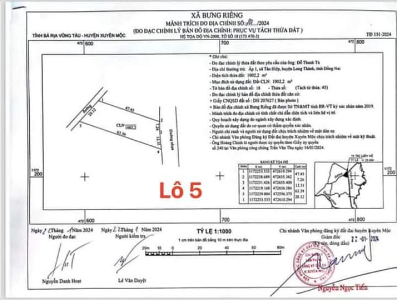 Mặt tiền đường nhựa .