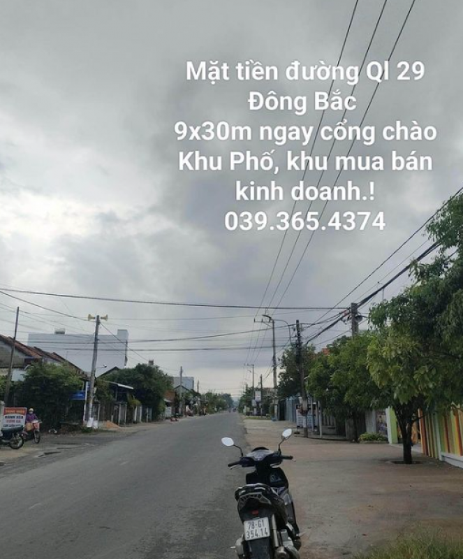 DUY NHẤT CÒN 1 LÔ MẶT TIỀN QL 29, Kp Hoà Hiệp Nam,Tx Đông Hoà, Phú Yên