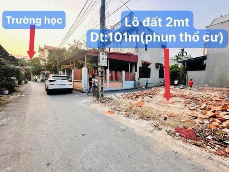 Bán lô góc 2mt trục chính thôn Vị Trù_Xã Thanh Trù_Tp Vĩnh Yên