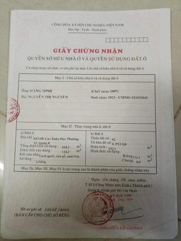 CHÍNH CHỦ CẦN BÁN NHÀ