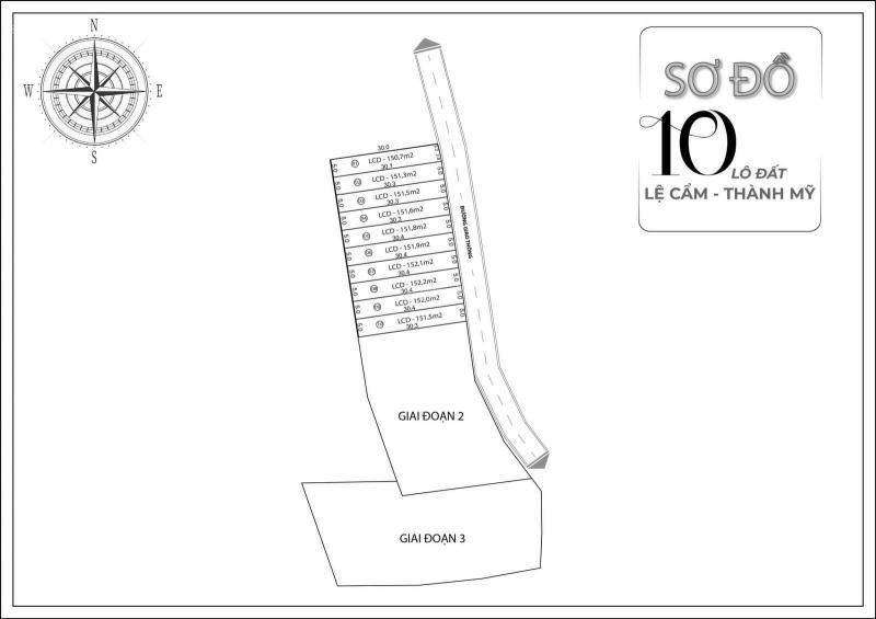 Siêu phẩm Thành Mỹ toàn lô hot, chỉ từ 100 triệu sở hữu ngay lô đất DT 151m2. LH ngay để đi xem đất