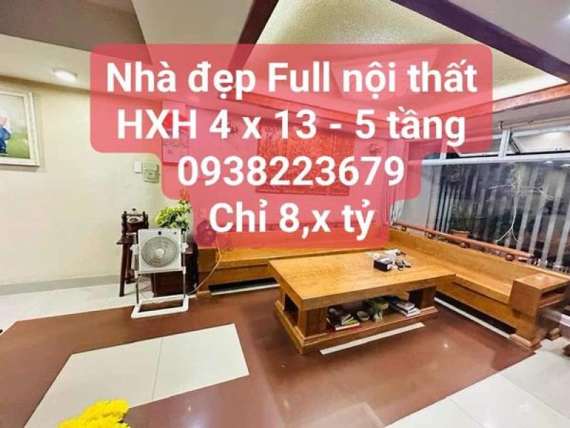 SIÊU PHẨM KHU K300 HXH BTCT 5 TẦNG 52M2 FULL NỘI THẤT XỊN XÒ