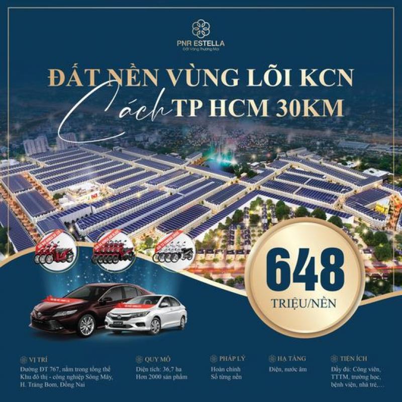 ‼️ Đất nền vùng lõi KCN, liền kề TP.HCM giá chỉ 