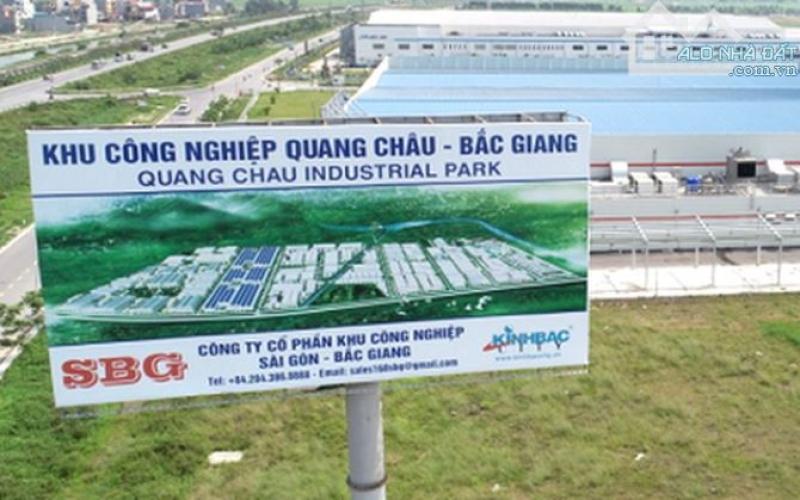 CHO THUÊ NHÀ XƯỞNG 9000M2 TRONG KCN QUANG CHÂU, BẮC GIANG