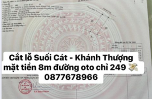 Đất giá rẻ xã Suối Cát - Khánh Thượng - Khánh Vĩnh 